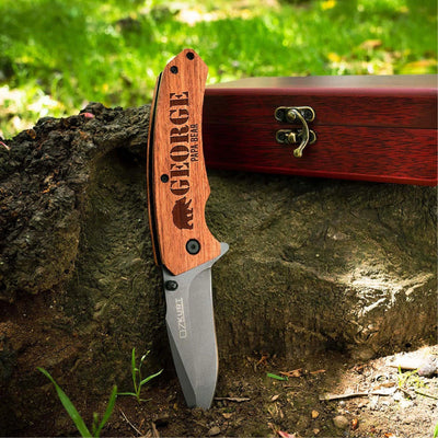 Logo Engraved Custom Knife - GiftShire