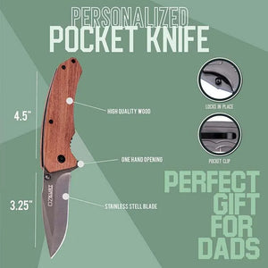 Logo Engraved Custom Knife - GiftShire