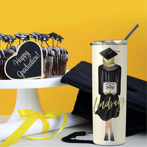 Customize Your Graduation Avatar, Skinny Tumbler - GiftShire