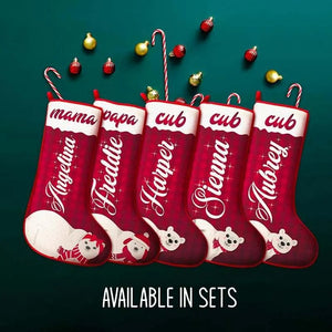 Polar Bear Family Christmas Stocking - GiftShire