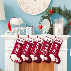 Polar Bear Family Christmas Stocking - GiftShire