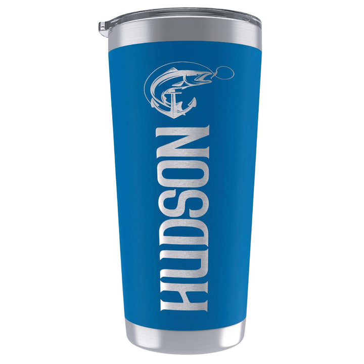 Personalized Tumbler 20oz or 30oz with Lid | B0B3RXYD9R - 20 Icons and 6 Fonts, 6 Colors - ICON&FONT - GiftShire