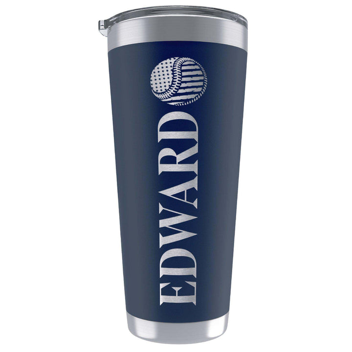 Personalized Tumbler 20oz or 30oz with Lid | B0B3RXYD9R - 20 Icons and 6 Fonts, 6 Colors - ICON&FONT - GiftShire