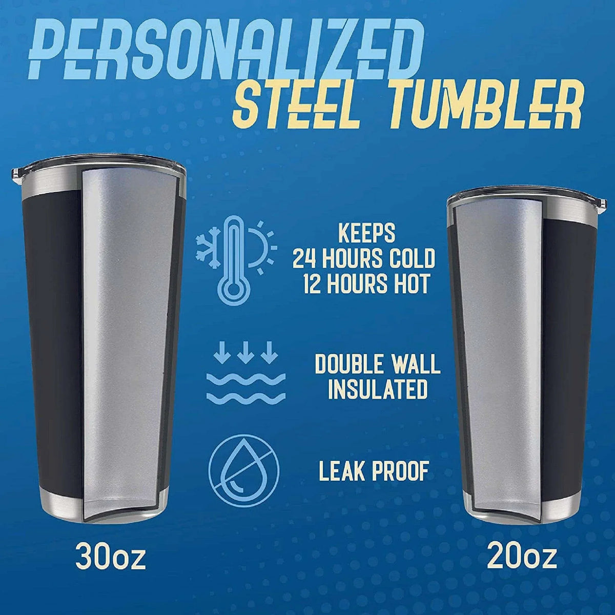 Personalized Tumbler - Perfect for Coffee and Cold Drinks - GiftShire