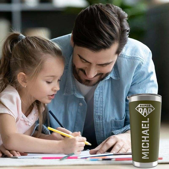 Personalized Tumbler for Dad, Dad Birthday Gift, Gifts for Father - GiftShire