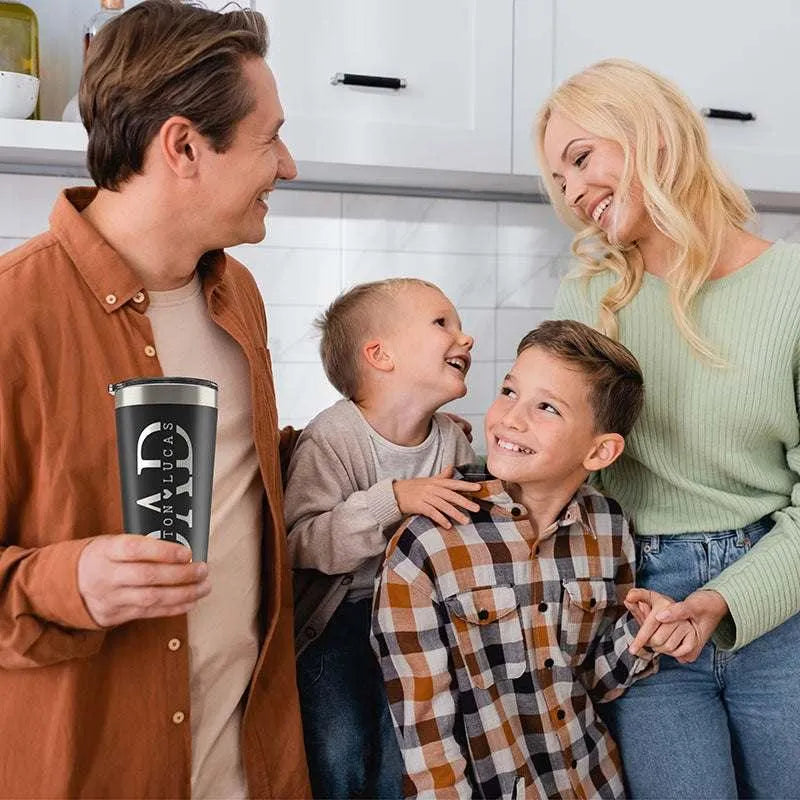 Custom Dad Tumbler with Children's Names - GiftShire