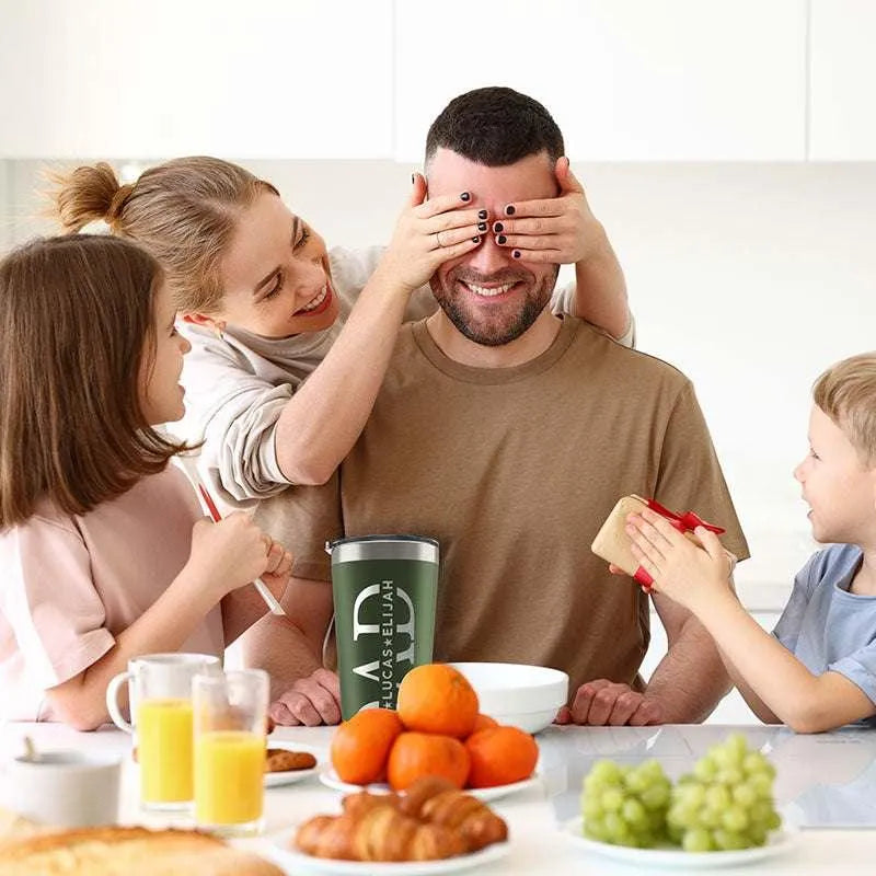 Custom Dad Tumbler with Children's Names - GiftShire