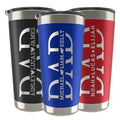 Custom Dad Tumbler with Children's Names - GiftShire