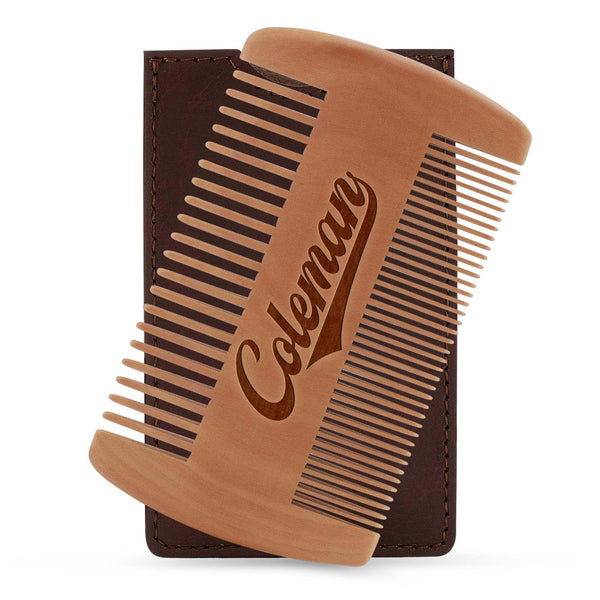 Personalized Various Fonts - Custom Engraved Beard Comb | B088X6M4H7 - 15 - GiftShire