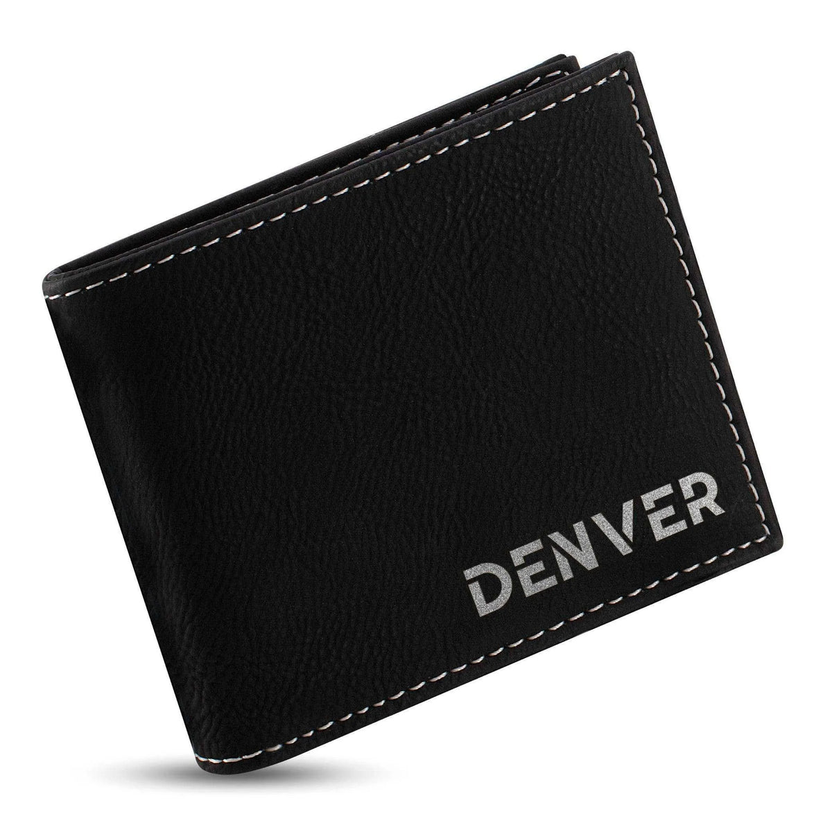 Personalized Wallet For Men - Custom Engraved Leather Wallet, Gift for Him - GiftShire