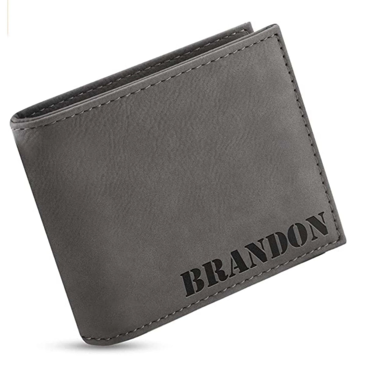 Personalized Wallet For Men - Custom Engraved Leather Wallet, Gift for Him - GiftShire