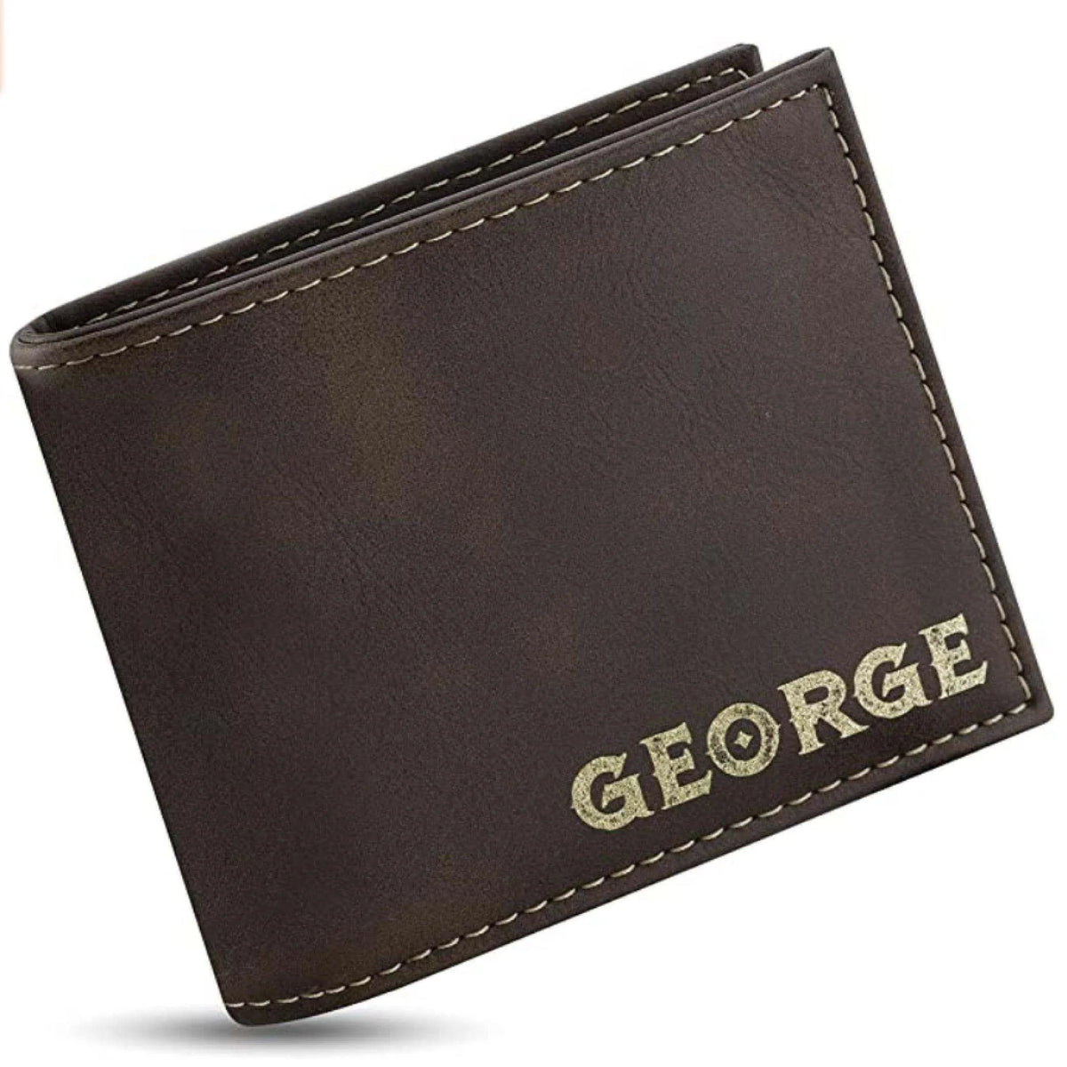 Personalized Wallet For Men - Custom Engraved Leather Wallet, Gift for Him - GiftShire