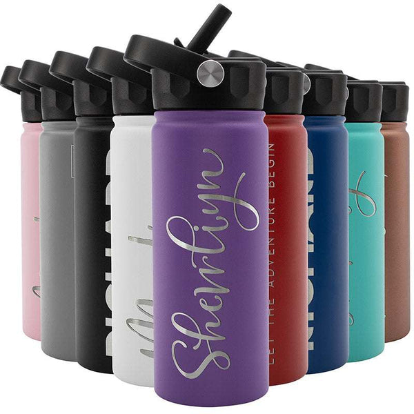 Personalized Water Bottle, Custom Sports Bottle for Her, Him
