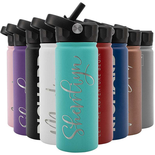 Personalized Water Bottle, Custom Sports Bottle for Her, Him