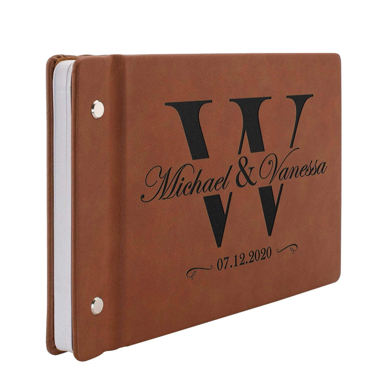 Personalized Wedding Guest Book - Custom Wedding Guest Book, Gift for Couple - GiftShire