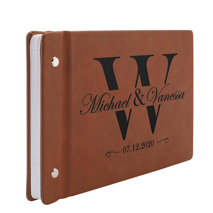 Personalized Wedding Guest Book - Custom Wedding Guest Book, Gift for Couple - GiftShire