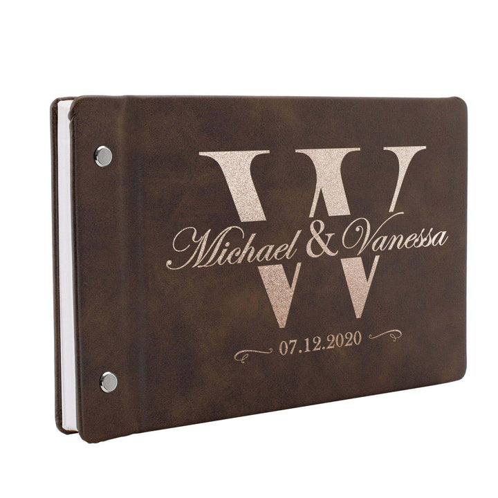 Personalized Wedding Guest Book - Custom Wedding Guest Book, Gift for Couple - GiftShire
