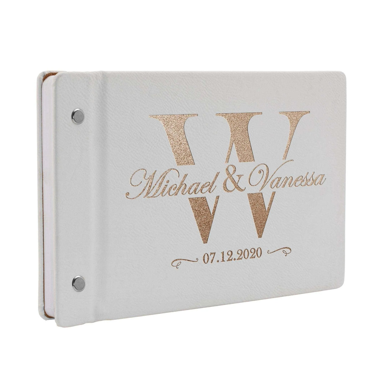 Personalized Wedding Guest Book - Custom Wedding Guest Book, Gift for Couple - GiftShire
