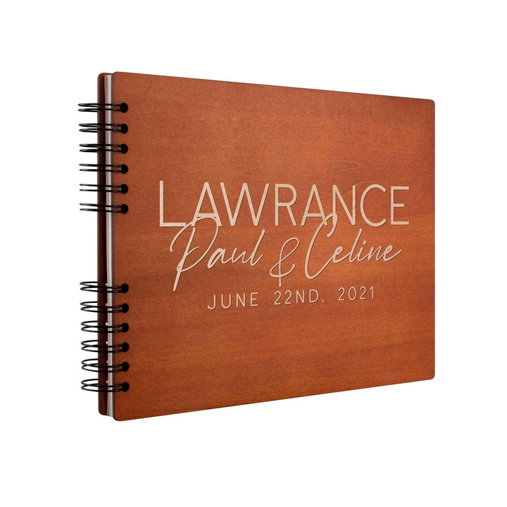Personalized Wedding Guest Book - Custom Wooden Guest Book with Names, Wedding Gift - GiftShire