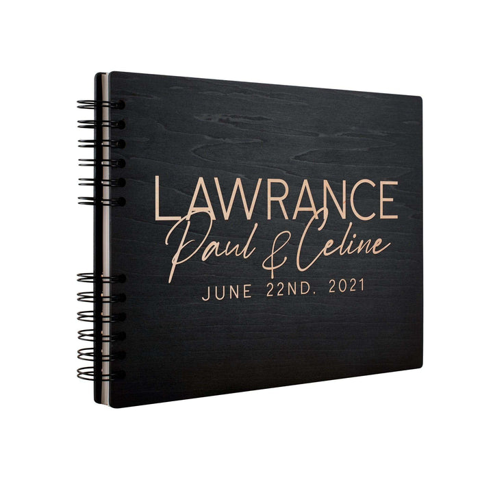 Personalized Wedding Guest Book - Custom Wooden Guest Book with Names, Wedding Gift - GiftShire