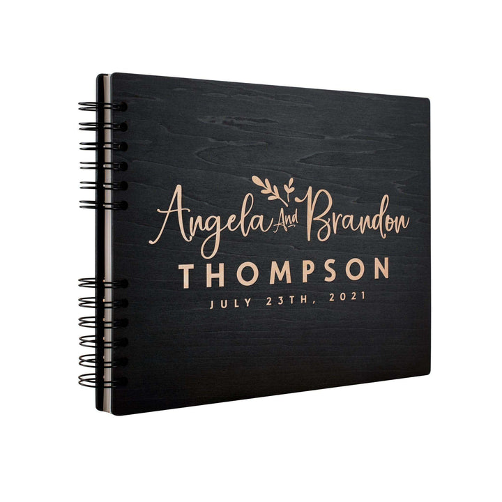 Personalized Wedding Guest Book - Customized Wooden Guest Book , Wedding Gift - GiftShire