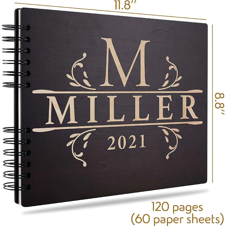 Personalized Wedding Guest Book - Customized Wooden Guest Book , Wedding Gift - GiftShire