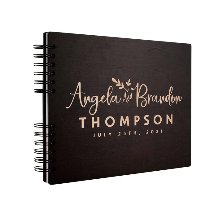 Personalized Wedding Guest Book - Customized Wooden Guest Book , Wedding Gift - GiftShire