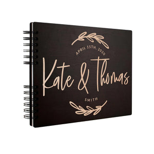 Personalized Wedding Guest Book - Custom Branched Design Guest Book, Wedding Gift - GiftShire