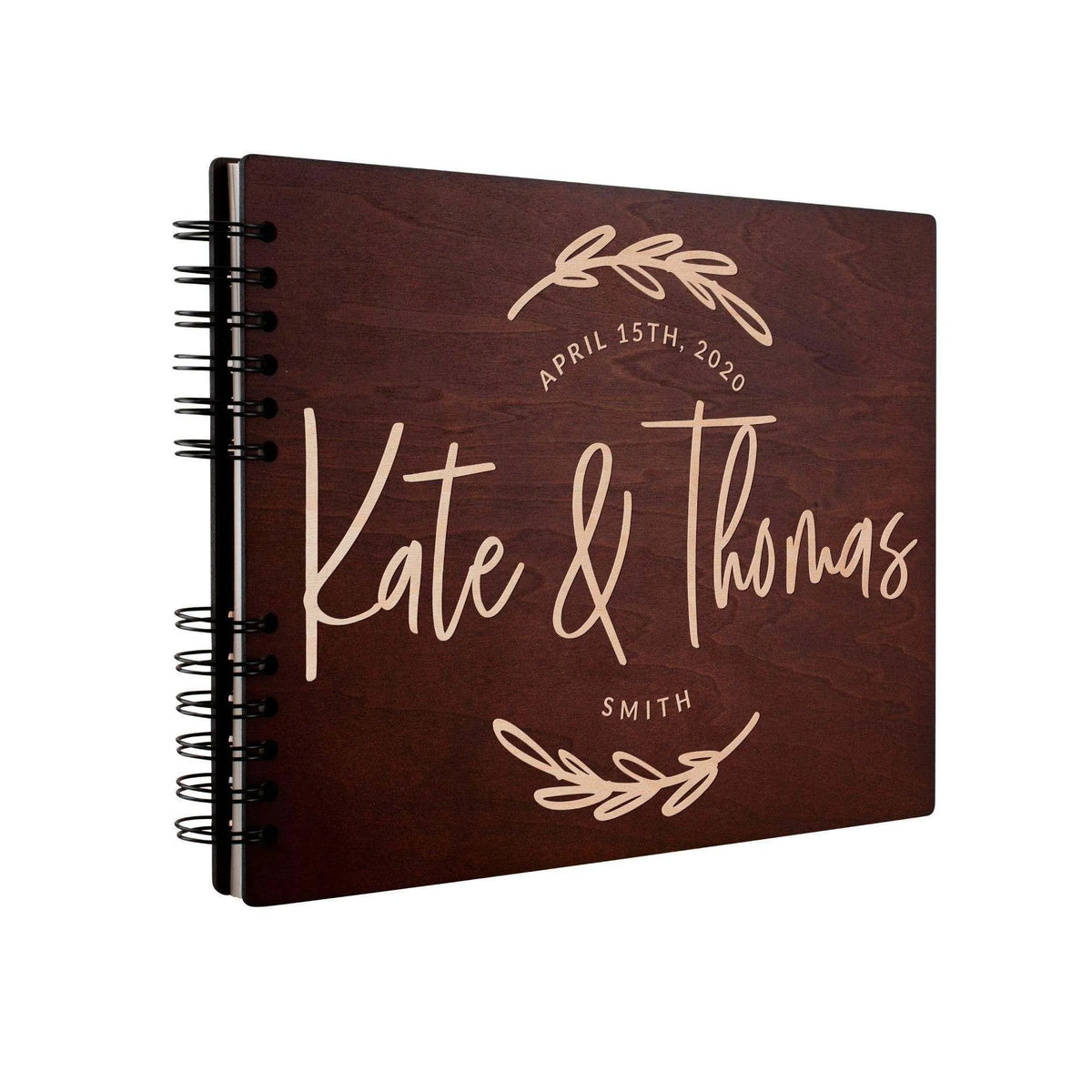 Personalized Wedding Guest Book - Custom Branched Design Guest Book, Wedding Gift - GiftShire
