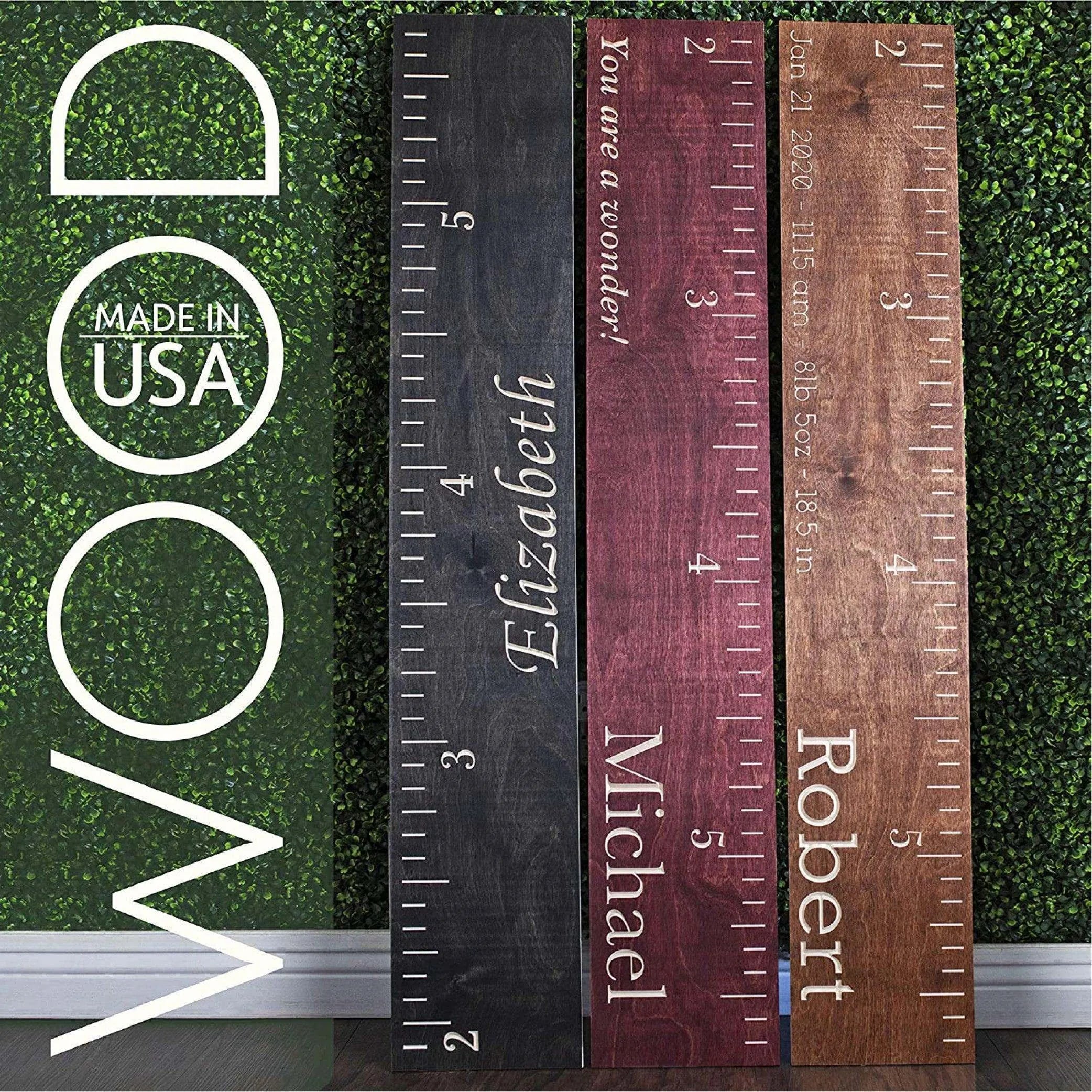 Personalized Wooden Chart, Growth Chart for Kids, Boys, Girls GiftShire