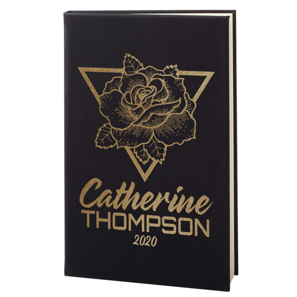 Rose - Journals to Write In - Personalized Leatherette Notebooks | B08NTKKLWW - D6 - GiftShire