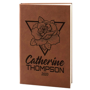 Personalized Notebook - Custom Leather Notebook, Gift for Her - GiftShire