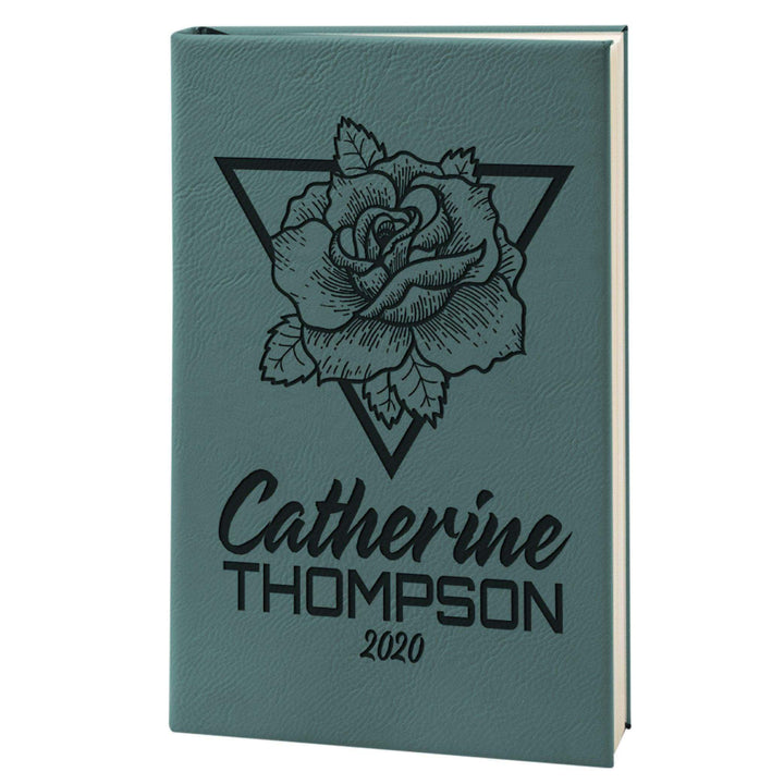 Rose - Journals to Write In - Personalized Leatherette Notebooks | B08NTKKLWW - D6 - GiftShire