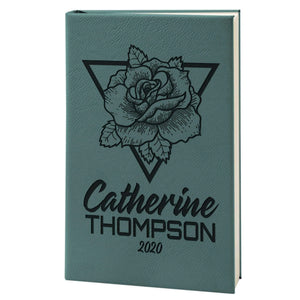 Personalized Notebook - Custom Leather Notebook, Gift for Her - GiftShire