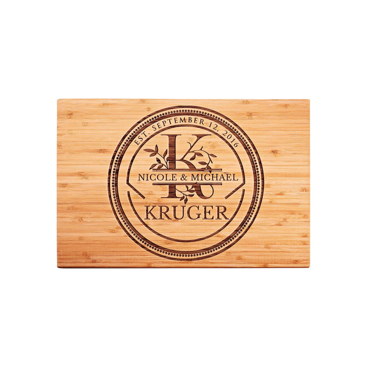 Stamp Style, Housewarming Gifts for New Home - Personalized Cutting Board for Couples | B07631TB1B - D7 - GiftShire