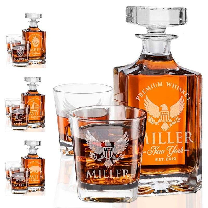 Premium Whiskey Decanter Set - GiftShire